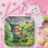 Assiettes En Carton Leprechaun Irlandais Avec Pièces D'Or (Fête)