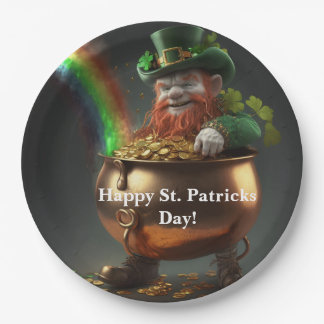Assiettes En Carton Leprechaun Pot Of Gold Paper Plates