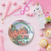 Assiettes En Carton Leprechauns Fenêtre Décorée St Patrick Papier Plat (Fête)