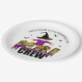 Assiettes En Carton L'équipage de Scare Welcome Purple ID1002 (Angle)