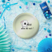 Assiettes En Carton Les accès au-dessus du reste vert (Fête)