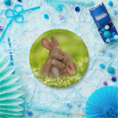 Assiettes En Carton Les amateurs de lapins de printemps (Fête)