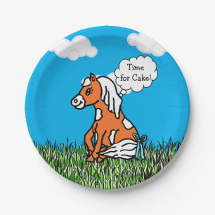 Assiettes En Carton Les animaux de ferme Baby shower de poney C'est un