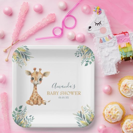 Assiettes En Carton Les animaux de la jungle sauvage (Fête)