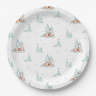 Assiettes En Carton Les animaux des forêts des terres des merveilles h