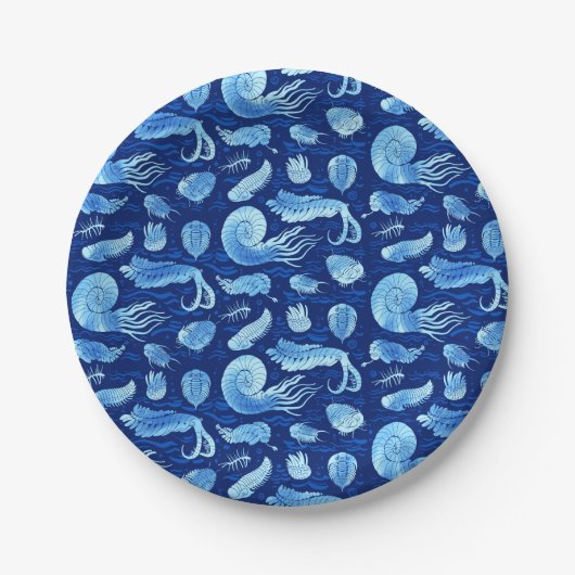 Assiettes En Carton Les animaux marins anciens : Trilobites, Anomaloca (Devant)