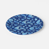 Assiettes En Carton Les animaux marins anciens : Trilobites, Anomaloca (Angle)