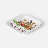 Assiettes En Carton Les animaux mignons (Angulaire)