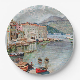 Assiettes En Carton Les années 1920 Menton, la Côte d'Azur de Vintag