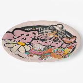 Assiettes En Carton Les années 70 Boogie Disco Dancing Bride Bachelore (Angle)