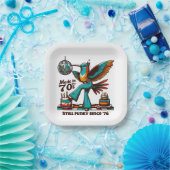 Assiettes En Carton 'les années 70 Toujours Drôle Depuis [Année] Plaqu (Fête)