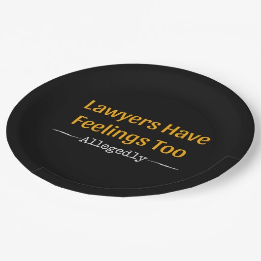 Assiettes En Carton Les Avocats Ont Trop De Sentiments - Procureur (Angle)
