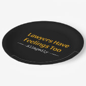 Assiettes En Carton Les Avocats Ont Trop De Sentiments - Procureur (Angle)