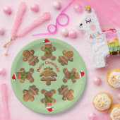 Assiettes En Carton Les biscuits en pain d'épice fêtent Noël (Fête)