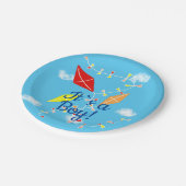 Assiettes En Carton Les cerfs-volants dans le ciel C'est une fête de B (Angle)