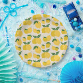 Assiettes En Carton Les Citrons 01 Retro Lemon Abstraits citrons (Fête)