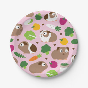 Assiettes En Carton Les Cochons de Guinée et leurs crapets