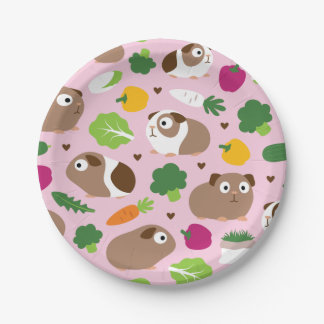 Assiettes En Carton Les Cochons de Guinée et leurs crapets
