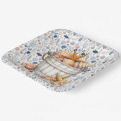 Assiettes En Carton Les Coques Balnéaires (Angulaire)