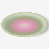 Assiettes En Carton Les Couleurs 07 Aura Rose Et Vert Gradient (Angle)