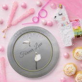 Assiettes En Carton Les cygnes d'amour perpétuels (Fête)