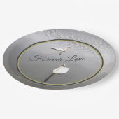 Assiettes En Carton Les cygnes d'amour perpétuels (Angle)