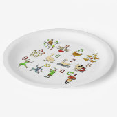 Assiettes En Carton Les douze jours de Noël (Angle)