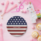 Assiettes En Carton Les Etats-Unis drapeau américain coutume (Fête)