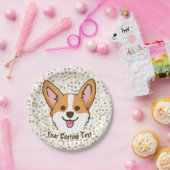Assiettes En Carton Les étoiles de Pembroke Welsh Corgi Puppy Dog (Fête)