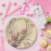 Assiettes En Carton Les fées sautant sur des fleurs (Fête)
