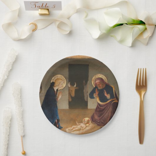 Assiettes En Carton Les Fêtes De La Nativité (Mariage)