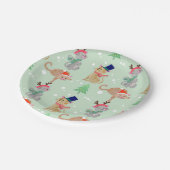 Assiettes En Carton Les fêtes de Noël en Casquette (Angle)