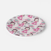 Assiettes En Carton Les Filles Se Rendre À Des Endroits (Angle)