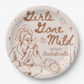 Assiettes En Carton Les filles sont parties Bachelorette légère Décor (Devant)