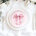 Assiettes En Carton Les filles veulent juste être un garçon rose<br><div class="desc">Les filles veulent juste être un rose Bow Anniversaire Papier Plaques Correspondantes sont disponibles.</div>
