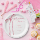 Assiettes En Carton Les filles veulent juste tourner un cou rose 1er a (Fête)