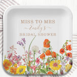 Assiettes En Carton Les Fleurs Sauvages Colorées Manquent À Mme Fête d<br><div class="desc">Fleurs sauvages colorées Mariage campagnard Miss To Mrs Fête des mariées Papier Plaques de fête présente de jolies fleurs de pays en orange, jaune, violet et rose sur un arrière - plan blanc avec vos informations personnalisées. Parfait pour votre soirée spéciale Hen's Party, Bachelorette Party, Fête des mariées, Pamper Party,...</div>