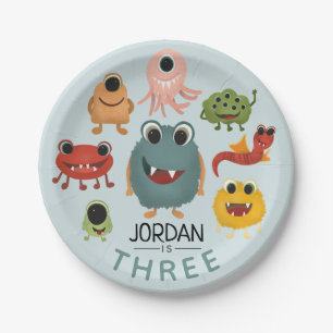Assiettes En Carton Les garçons mignons Monster Fun Anniversaire de en