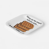 Assiettes En Carton Les gaufres Remplissent Mes Espaces Vide Avec Les (Angulaire)