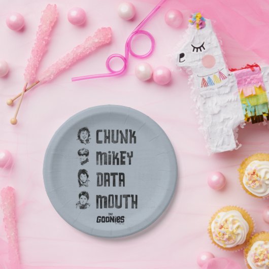 Assiettes En Carton Les Goonies | Couche, Mikey, Données, Bouche (Fête)