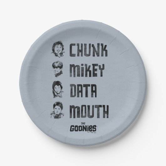 Assiettes En Carton Les Goonies | Couche, Mikey, Données, Bouche (Devant)