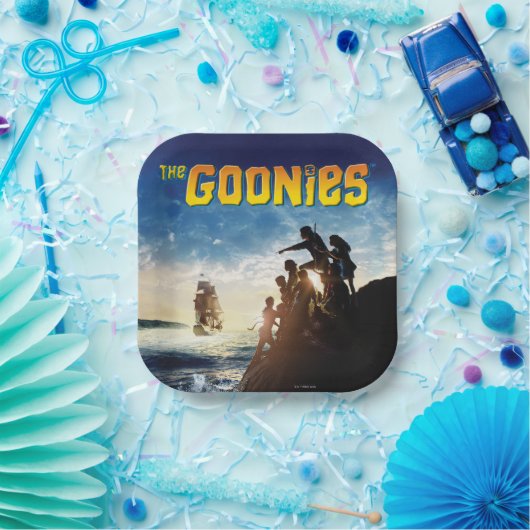 Assiettes En Carton Les Goonies Pirate Ship Théâtre Art (Fête)