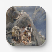 Assiettes En Carton Les guerriers d'Apache : une embuscade sur la cava (Recto)