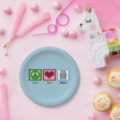 Assiettes En Carton Les hippopotames de paix (Fête)