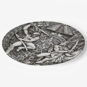 Assiettes En Carton Les Indiens Aztèques Décorent Les Conquistadors Es (Angle)