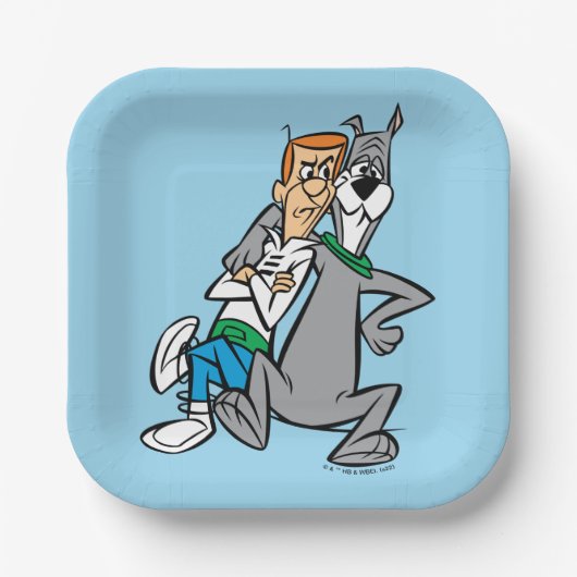 Assiettes En Carton Les Jetsons | George & Astro Buddies (Recto)