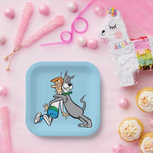 Assiettes En Carton Les Jetsons | George & Astro Hug (Fête)