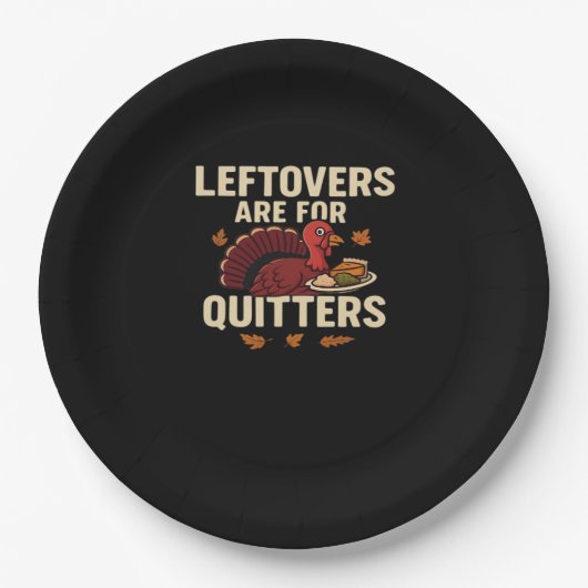 Assiettes En Carton Les Leftovers Sont Pour Quitters Classic Style Déc (Devant)