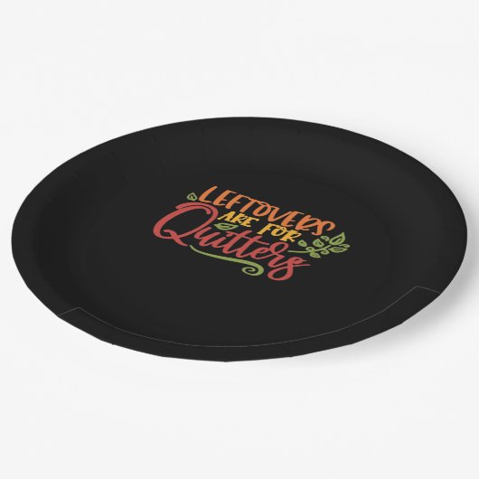 Assiettes En Carton Les Leftovers Sont Pour Quitters Classique Simple (Angle)