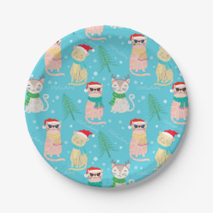 Assiettes En Carton Les lunettes de soleil de Noël Festif Conception